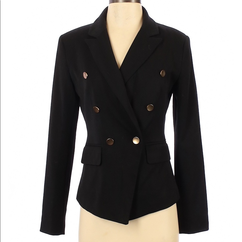 Like New Black Blazer with Gold Buttons Size 4